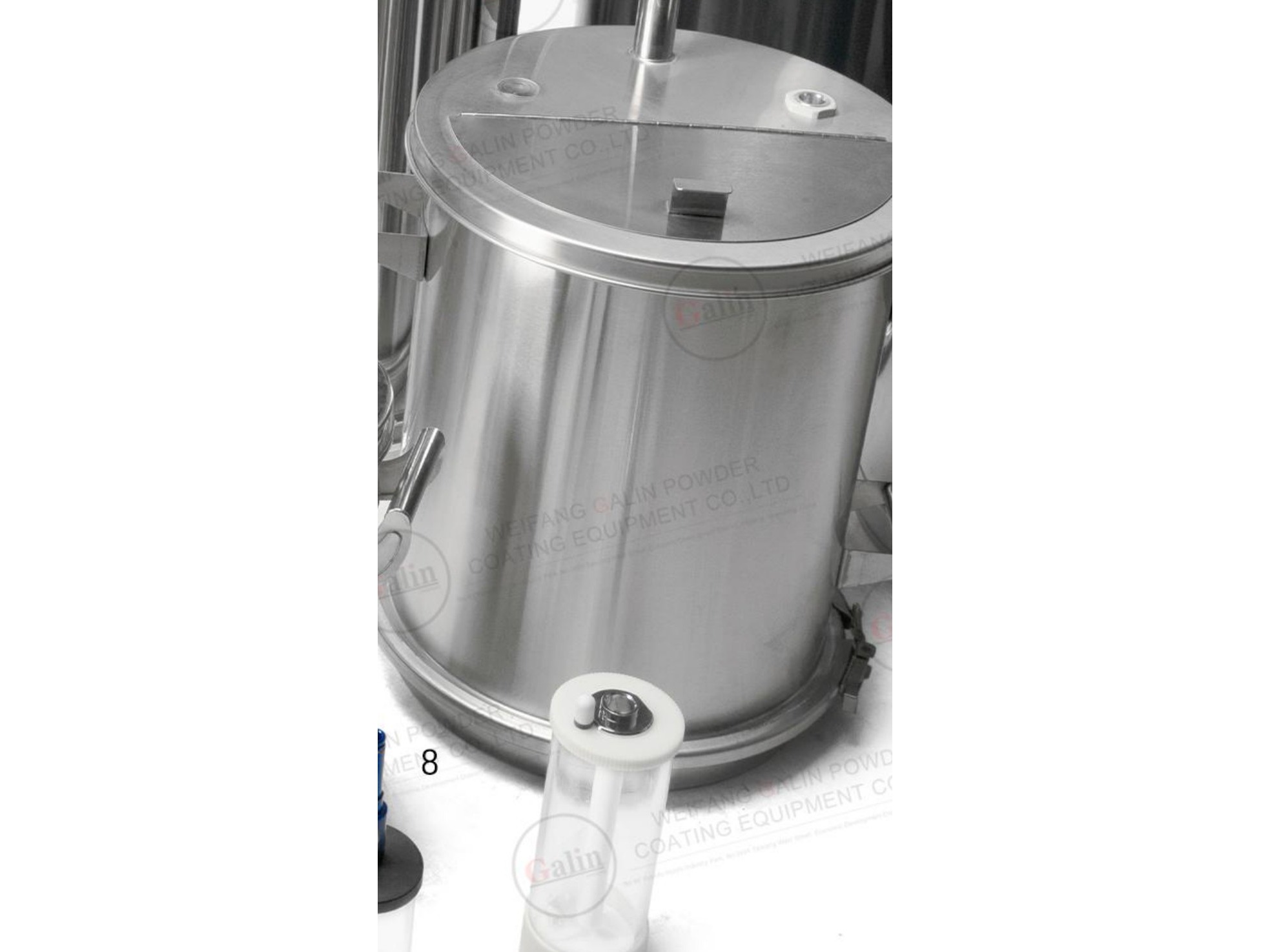 Stainless Steel Powder Hopper, 40L