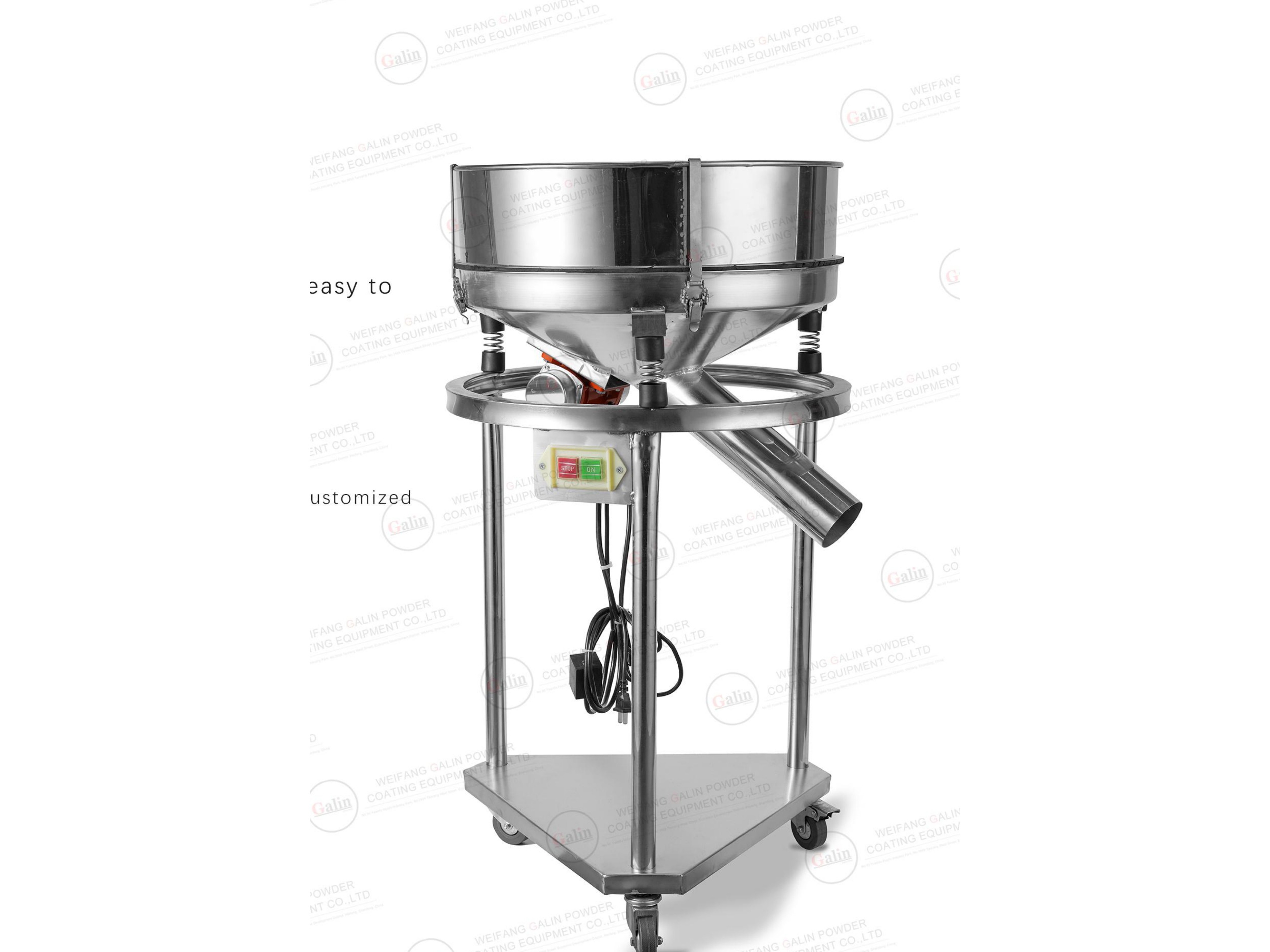 Mobile Vibrating Powder Sieve, LV-03 (SS304, Casters)