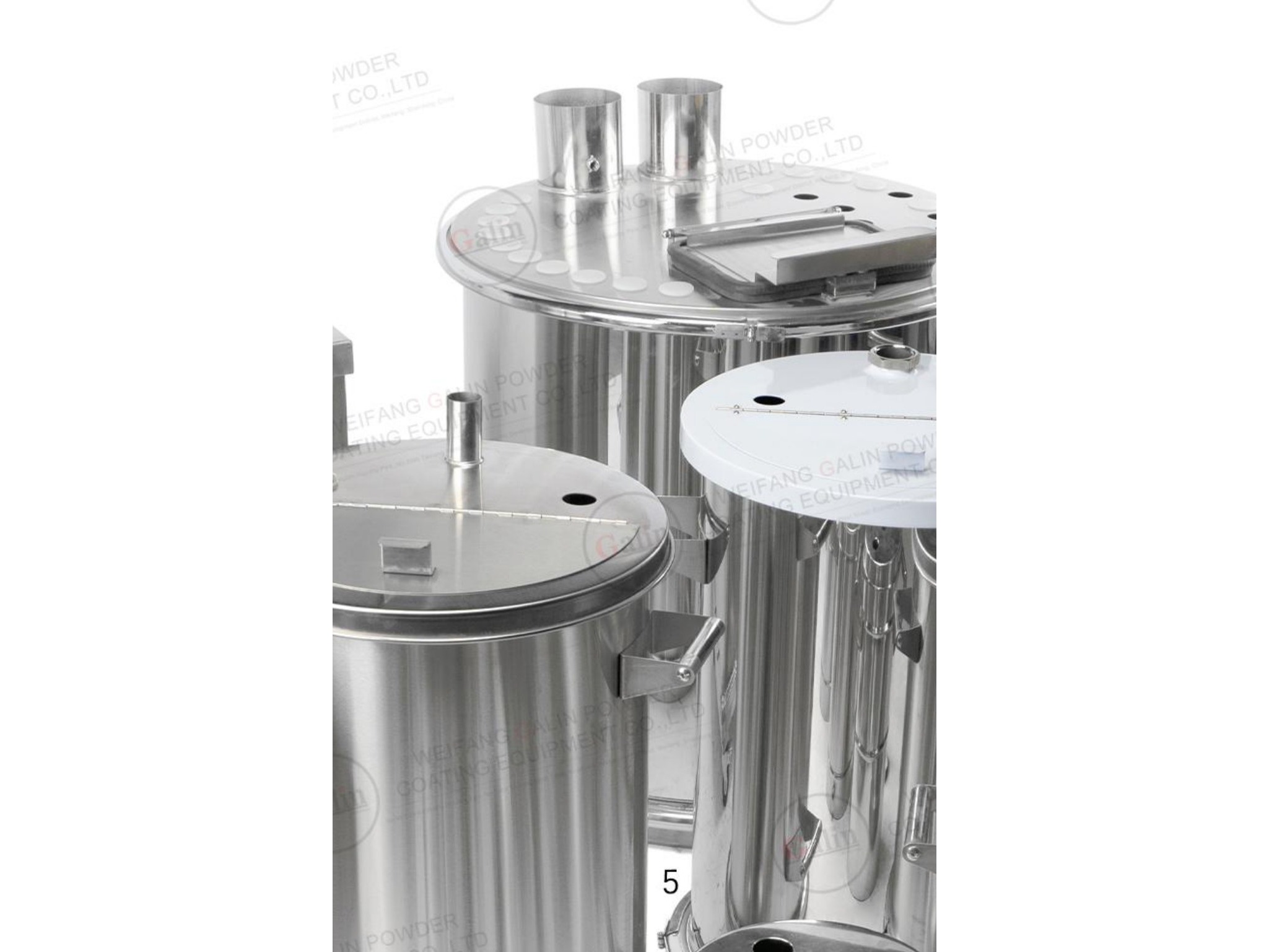 Stainless Steel Powder Hopper, 180L