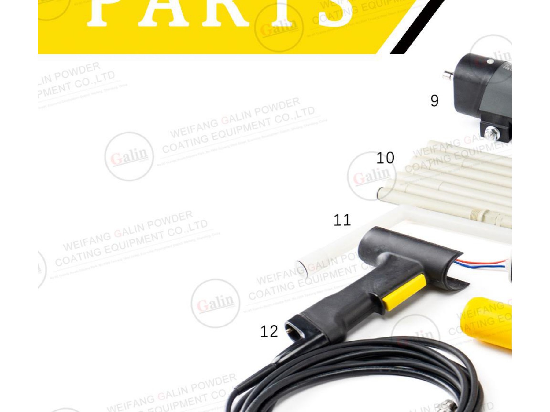 Auto Gun Body, Gun Cable, Powder Tube & Extension Parts